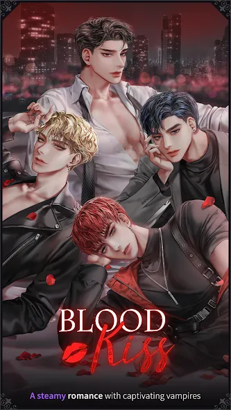 Скачать взломанную Blood Kiss : Vampire story  [МОД Бесконечные монеты] — полная версия apk на Андроид screen 1