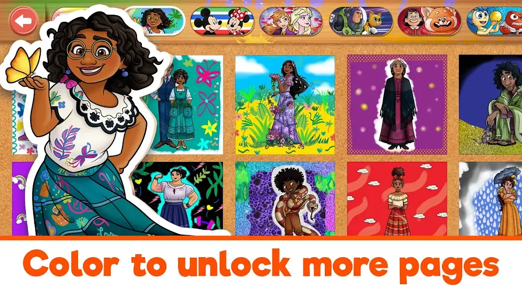 Взломанная Disney Coloring World (Дисней)  [МОД Unlimited Money] — стабильная версия apk на Андроид screen 5