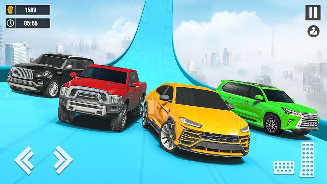 Скачать взломанную Car Stunt Games : Car Games 3D (Кар Стант Геймс)  [МОД Бесконечные монеты] — последняя версия apk на Андроид screen 2