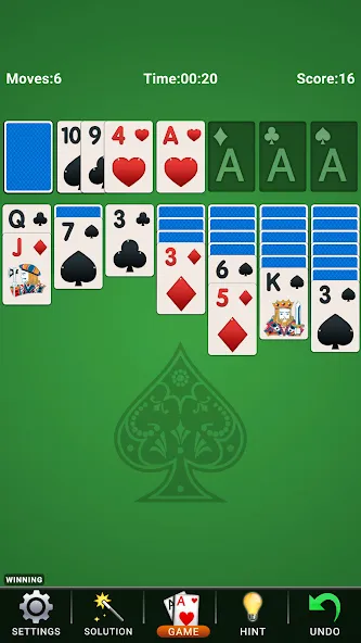 Скачать взломанную Solitaire: Classic Card Game  [МОД Все открыто] — полная версия apk на Андроид screen 1