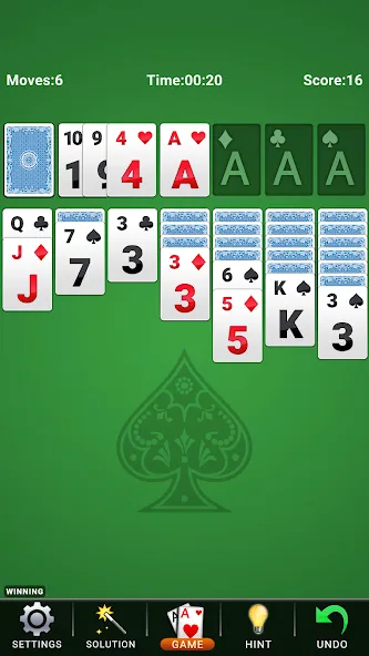 Скачать взломанную Solitaire: Classic Card Game  [МОД Все открыто] — полная версия apk на Андроид screen 3