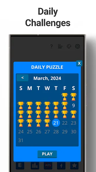 Скачать взломанную Sudoku Levels: Daily Puzzles  [МОД Mega Pack] — стабильная версия apk на Андроид screen 2