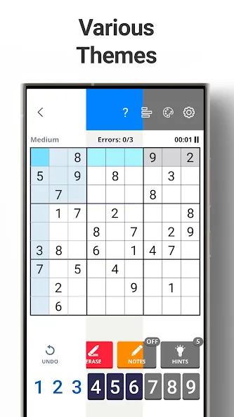 Скачать взломанную Sudoku Levels: Daily Puzzles  [МОД Mega Pack] — стабильная версия apk на Андроид screen 5