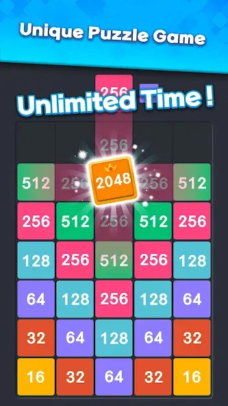 Взломанная Drop Merge : Number Puzzle (Дроп Мердж)  [МОД Unlocked] — последняя версия apk на Андроид screen 1