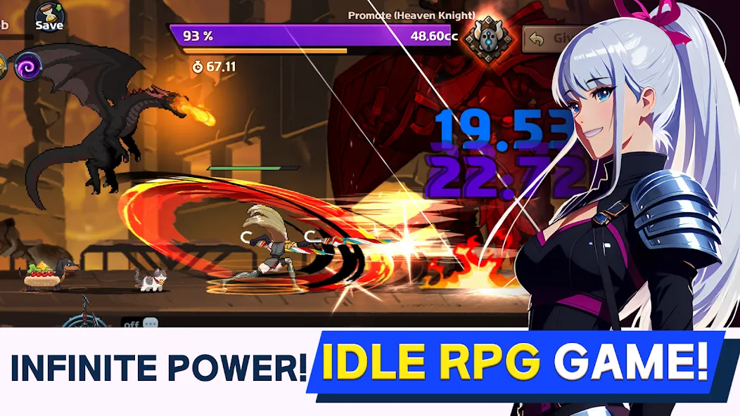 Взломанная Dual Blader : Idle Action RPG (Дуал Блейдер)  [МОД Unlocked] — стабильная версия apk на Андроид screen 2