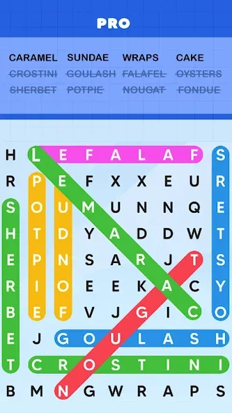 Скачать взломанную Word Search Puzzle Challenge (Уордсрч Пазл Челлендж)  [МОД Menu] — стабильная версия apk на Андроид screen 1