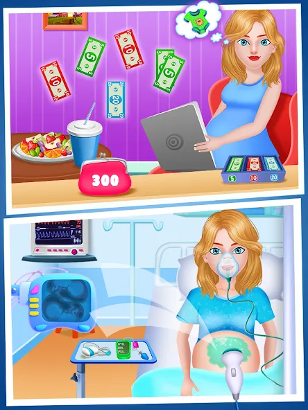 Скачать взлом Mom Babysitting Game  [МОД Unlimited Money] — последняя версия apk на Андроид screen 2