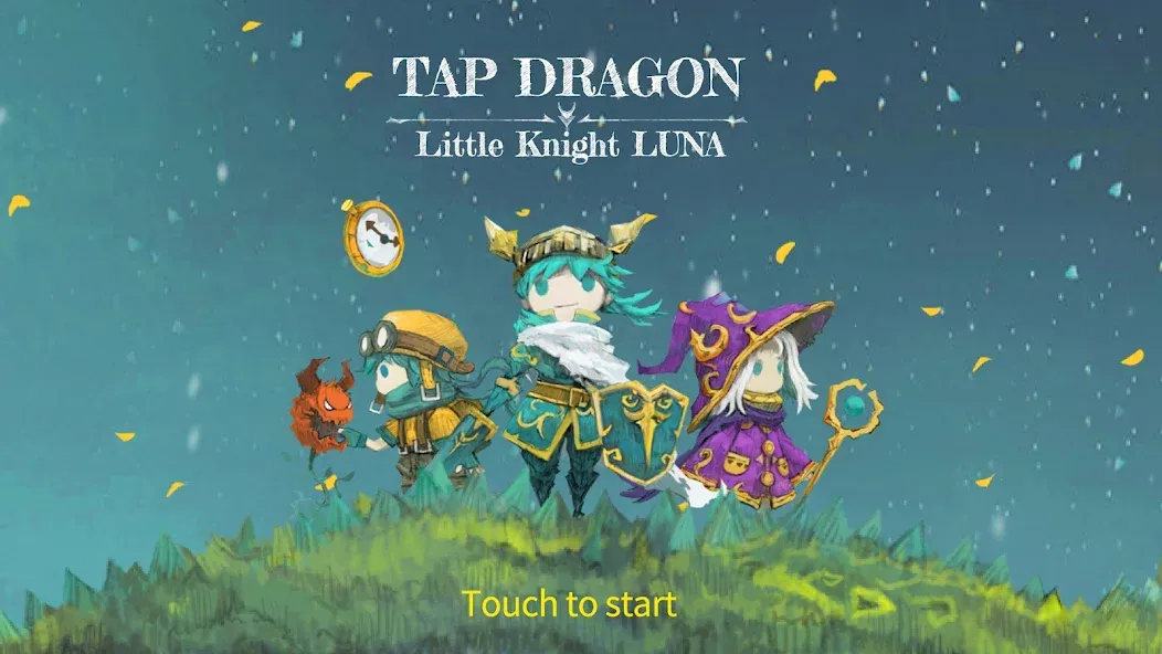 Скачать взлом Tap Dragon: Little Knight Luna (Тап Драгон)  [МОД Меню] — последняя версия apk на Андроид screen 1