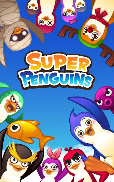 Скачать взломанную Super Penguins (упер Пингвины)  [МОД Unlimited Money] — стабильная версия apk на Андроид screen 1