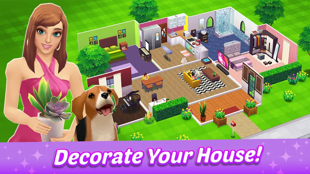 Взлом Home Street — Dream House Sim  [МОД Бесконечные монеты] — стабильная версия apk на Андроид screen 1