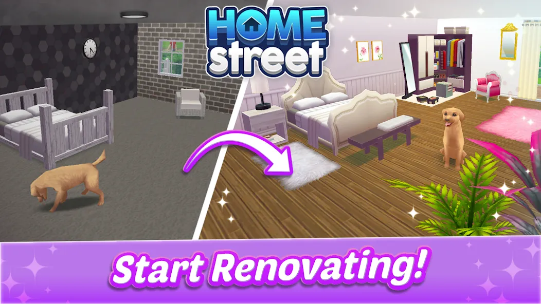 Взлом Home Street — Dream House Sim  [МОД Бесконечные монеты] — стабильная версия apk на Андроид screen 2