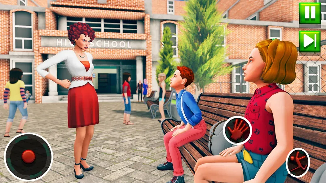 Скачать взломанную High School Teacher Sim Games  [МОД Бесконечные монеты] — последняя версия apk на Андроид screen 4