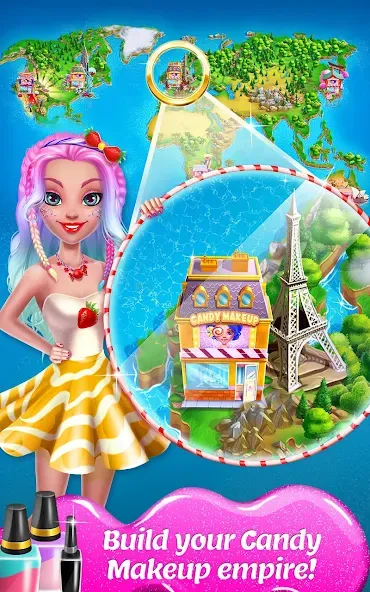 Взломанная Candy Makeup Beauty Game  [МОД Бесконечные деньги] — полная версия apk на Андроид screen 5