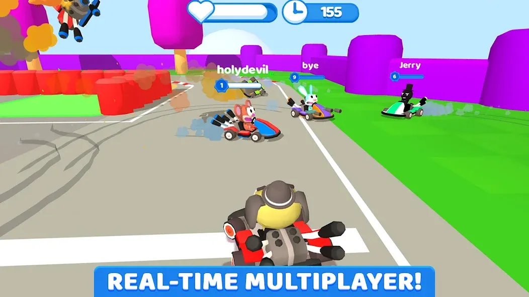 Взлом SmashKarts.io  [МОД Все открыто] — последняя версия apk на Андроид screen 1