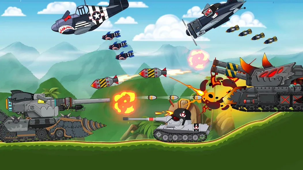 Взлом Tank Combat: War Battle (Танковый бой)  [МОД Unlimited Money] — последняя версия apk на Андроид screen 4