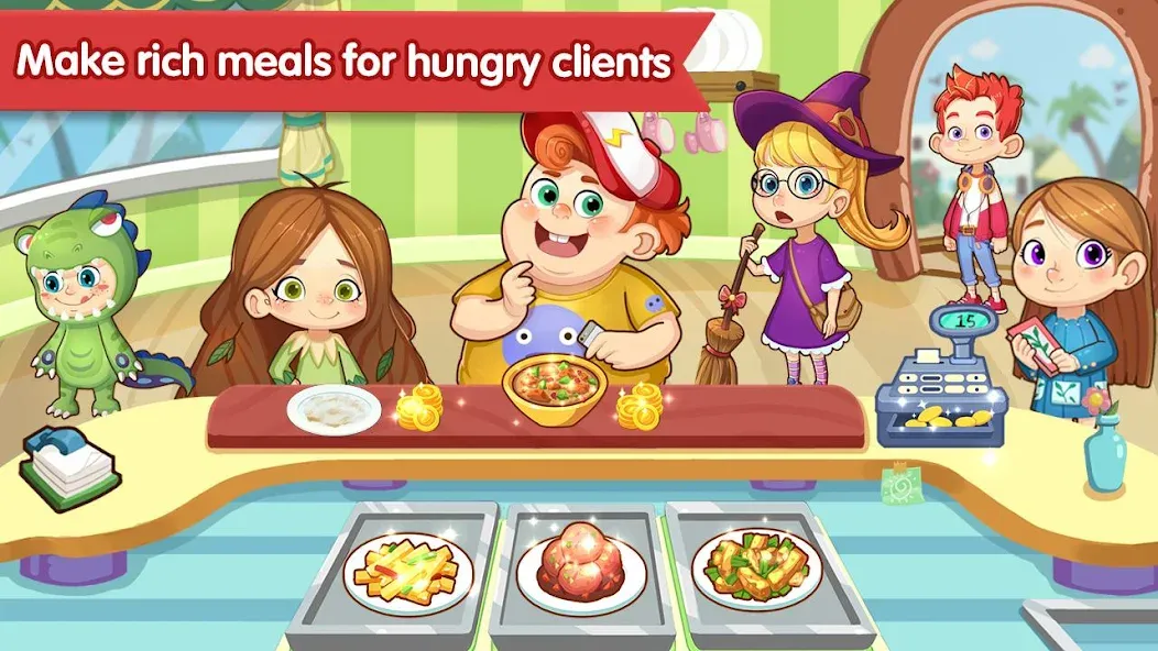 Взломанная Happy Kitchen World  [МОД Бесконечные деньги] — последняя версия apk на Андроид screen 4