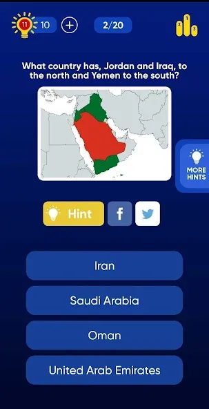 Скачать взломанную Geo Quiz: World Geo Trivia (Джио Квиз)  [МОД Unlocked] — полная версия apk на Андроид screen 4