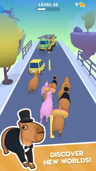 Взломанная Capybara Rush (Капибара Раш)  [МОД Mega Pack] — полная версия apk на Андроид screen 4