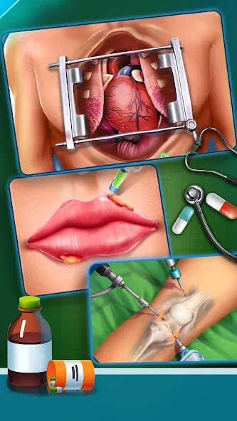 Скачать взломанную Surgery Doctor Simulator Games  [МОД Все открыто] — последняя версия apk на Андроид screen 4