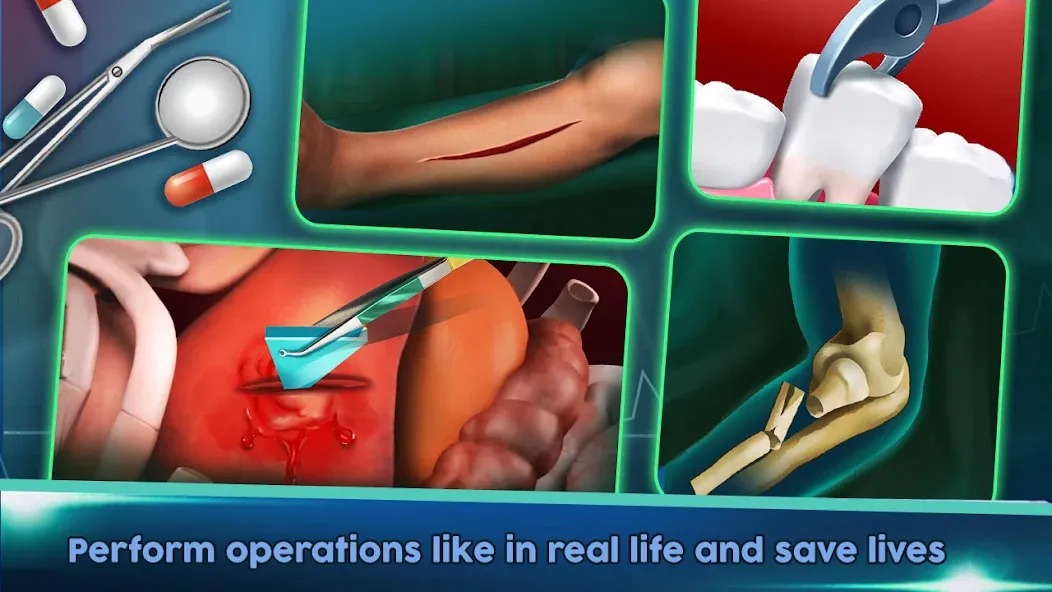 Скачать взломанную Surgery Doctor Simulator Games  [МОД Все открыто] — последняя версия apk на Андроид screen 5