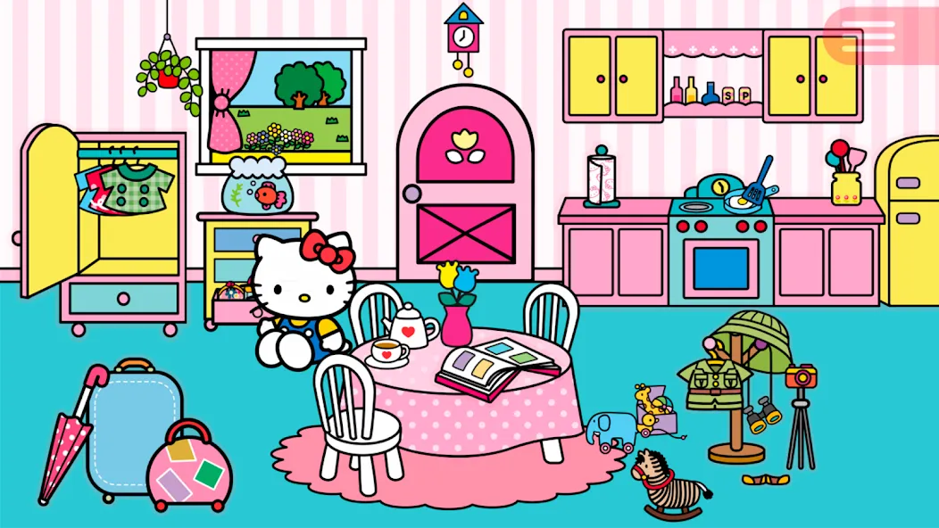 Взломанная Hello Kitty Around The World  [МОД Unlocked] — стабильная версия apk на Андроид screen 1