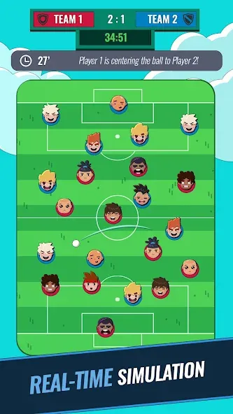 Скачать взломанную Merge Football Manager: Soccer (Мерж Футбол Менеджер)  [МОД Много денег] — стабильная версия apk на Андроид screen 1