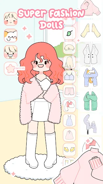 Скачать взломанную Lovely Doll : Dress Up Game (Лавли Долл)  [МОД Много денег] — полная версия apk на Андроид screen 1