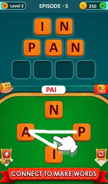 Взлом Word Game 2024 — Word Connect (Ворд Гейм 2023)  [МОД Mega Pack] — последняя версия apk на Андроид screen 1
