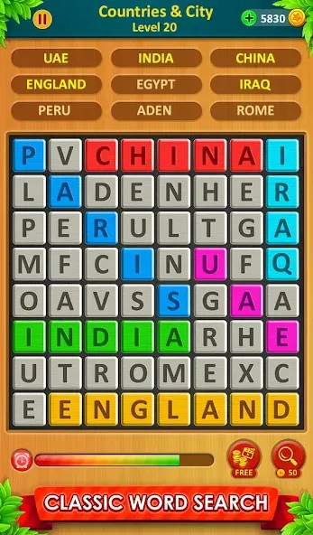 Взлом Word Game 2024 — Word Connect (Ворд Гейм 2023)  [МОД Mega Pack] — последняя версия apk на Андроид screen 2