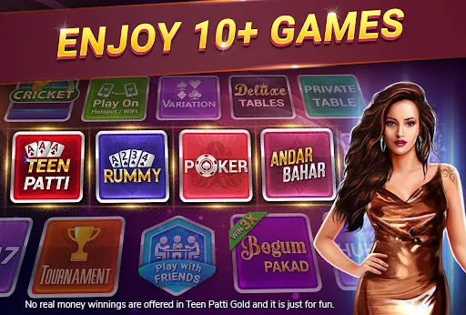 Скачать взлом Teen Patti Gold, Rummy & Poker (Тин Патти Голд Кард Гейм)  [МОД Mega Pack] — полная версия apk на Андроид screen 2