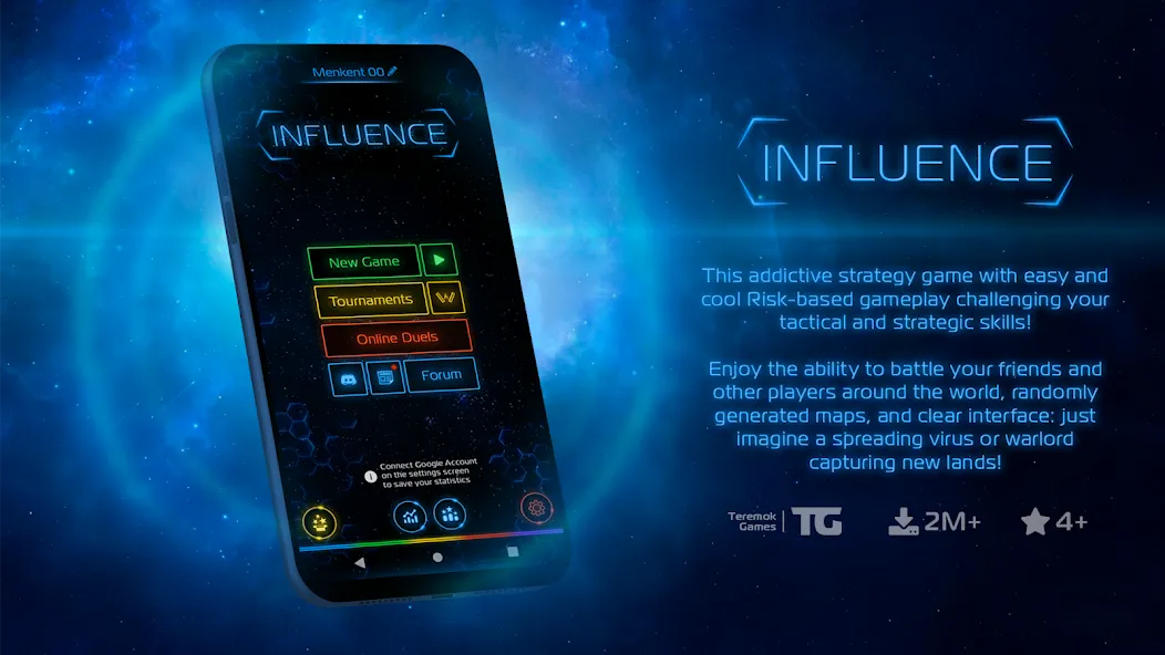 Взлом Influence (Инфлюэнс)  [МОД Бесконечные монеты] — последняя версия apk на Андроид screen 1