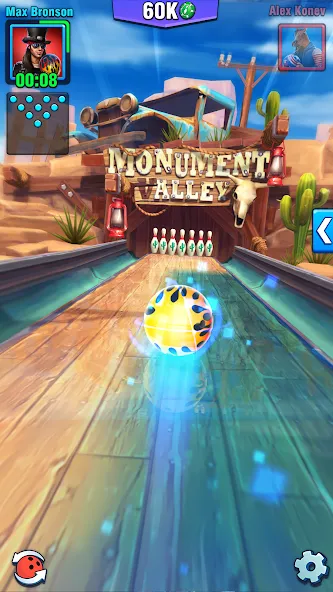 Взломанная Bowling Crew — 3D bowling game  [МОД Бесконечные монеты] — последняя версия apk на Андроид screen 1