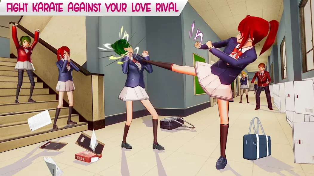 Взломанная Anime High School Life  [МОД Бесконечные деньги] — стабильная версия apk на Андроид screen 1