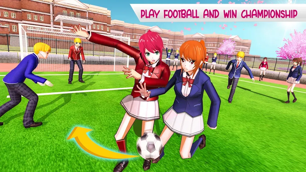 Взломанная Anime High School Life  [МОД Бесконечные деньги] — стабильная версия apk на Андроид screen 3