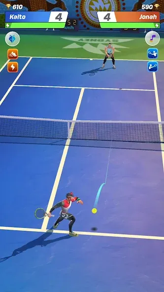 Скачать взлом Tennis Clash: Multiplayer Game (Теннис Клаш)  [МОД Все открыто] — полная версия apk на Андроид screen 1