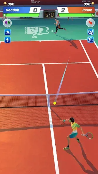 Скачать взлом Tennis Clash: Multiplayer Game (Теннис Клаш)  [МОД Все открыто] — полная версия apk на Андроид screen 2