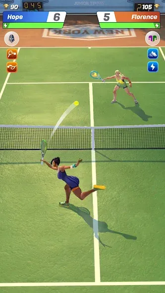 Скачать взлом Tennis Clash: Multiplayer Game (Теннис Клаш)  [МОД Все открыто] — полная версия apk на Андроид screen 3