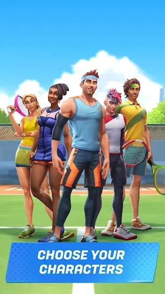 Скачать взлом Tennis Clash: Multiplayer Game (Теннис Клаш)  [МОД Все открыто] — полная версия apk на Андроид screen 5