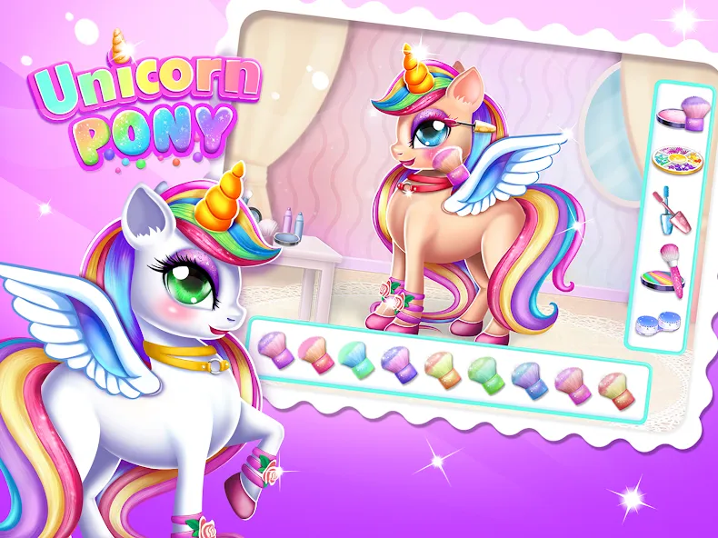 Взлом Unicorn Dress up Girls Game  [МОД Unlocked] — полная версия apk на Андроид screen 1