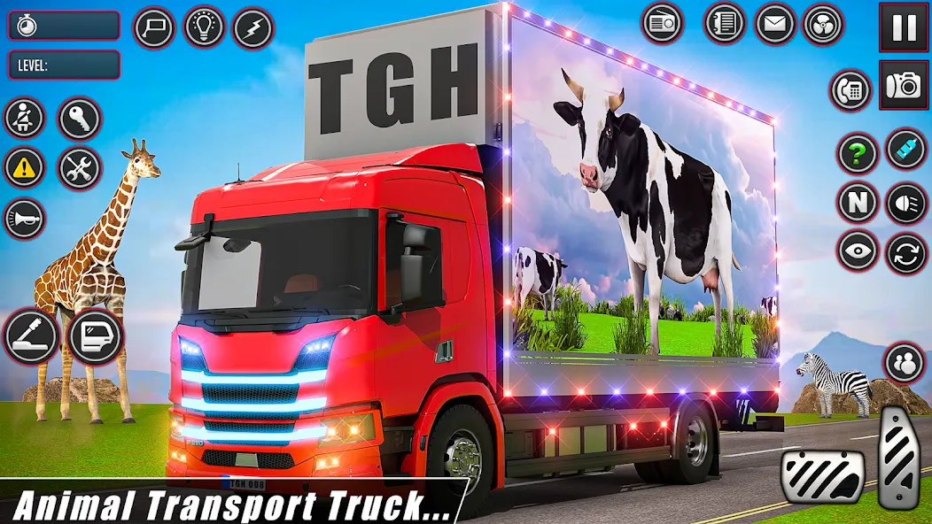 Взломанная Animal Transport Driving Games (Домашний перевоз игры)  [МОД Бесконечные деньги] — последняя версия apk на Андроид screen 4