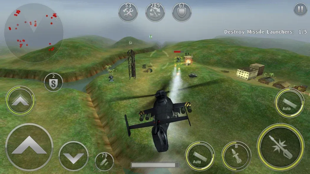 Взломанная GUNSHIP BATTLE: Helicopter 3D  [МОД Все открыто] — полная версия apk на Андроид screen 2