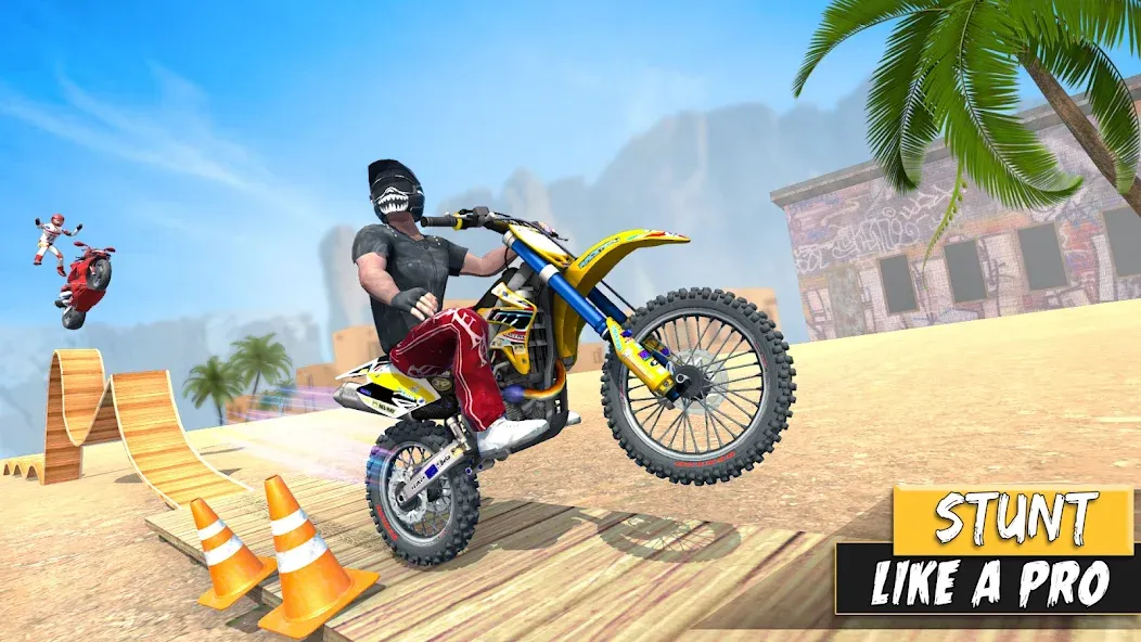 Взлом Bike Stunt Games Stunt Bike 3D (Байк стант рэмп игра Байк Джамп)  [МОД Много денег] — полная версия apk на Андроид screen 4