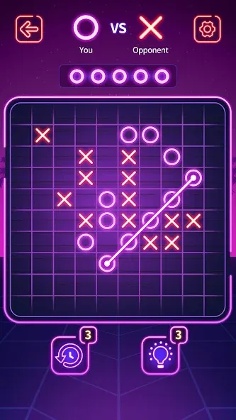 Взлом Tic Tac Toe — Offline XOXO (Тиктактое)  [МОД Mega Pack] — стабильная версия apk на Андроид screen 2