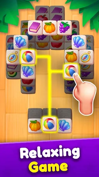 Скачать взломанную Tile Match  [МОД Unlocked] — полная версия apk на Андроид screen 2