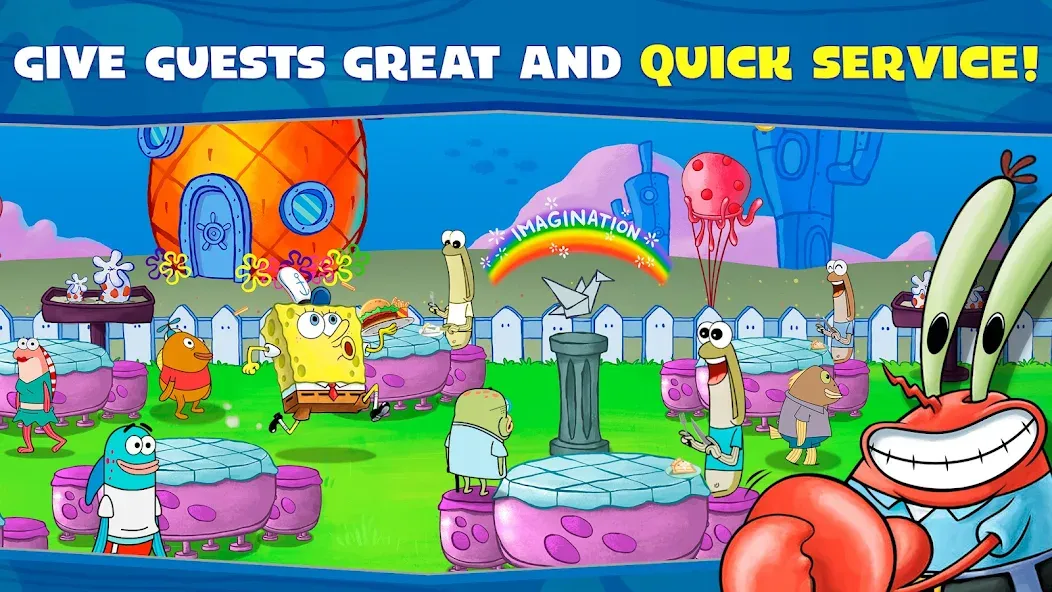 Взлом SpongeBob: Krusty Cook-Off  [МОД Много денег] — последняя версия apk на Андроид screen 3