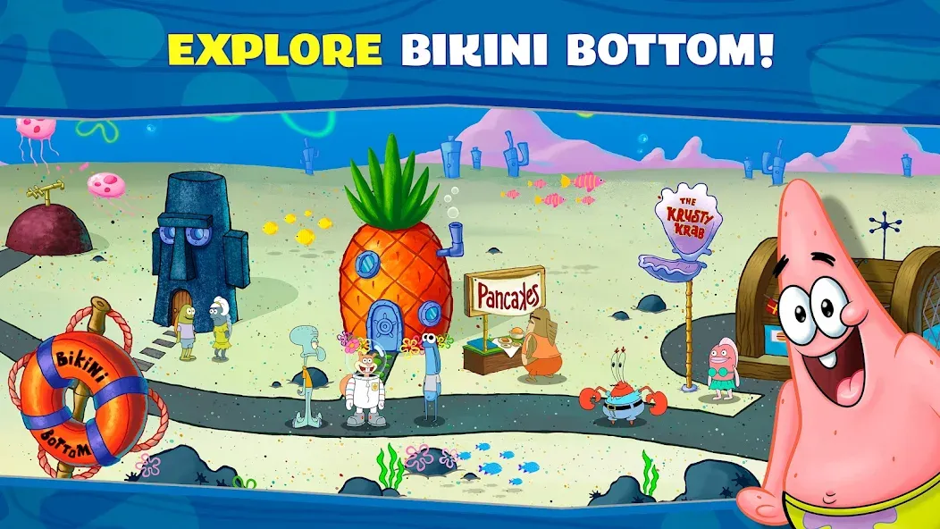 Взлом SpongeBob: Krusty Cook-Off  [МОД Много денег] — последняя версия apk на Андроид screen 4