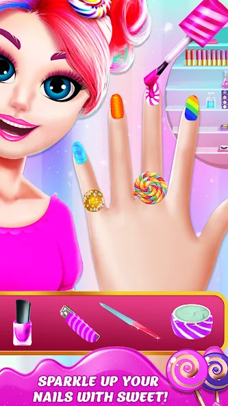 Взломанная DIY Candy Makeup-Beauty Salon (ДИУАИ Мейкап)  [МОД Menu] — полная версия apk на Андроид screen 3