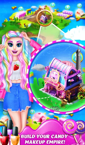 Взломанная DIY Candy Makeup-Beauty Salon (ДИУАИ Мейкап)  [МОД Menu] — полная версия apk на Андроид screen 4