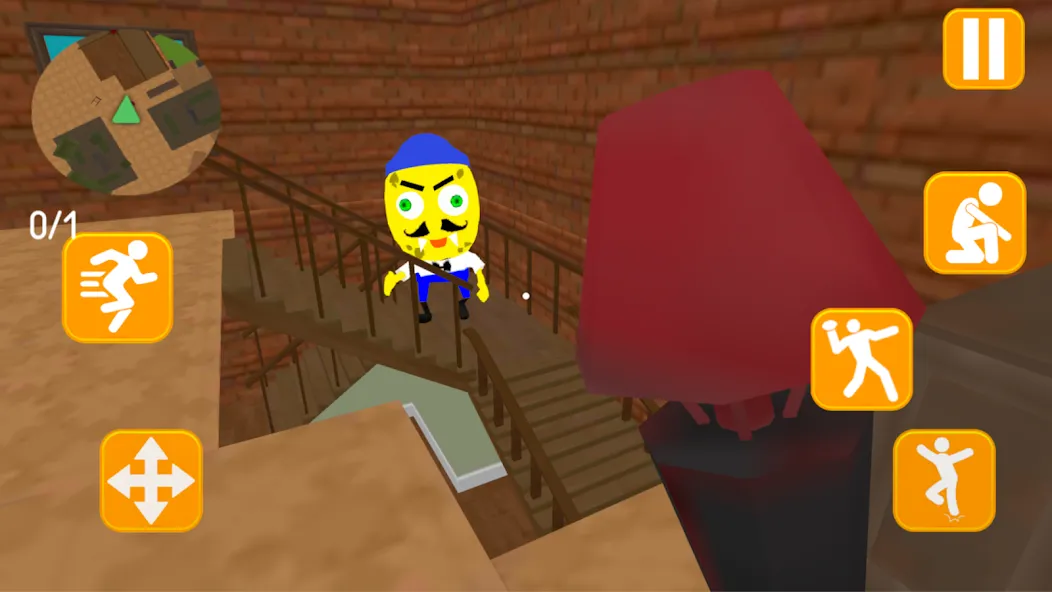 Скачать взломанную Neighbor Sponge. Scary Secret  [МОД Меню] — стабильная версия apk на Андроид screen 3