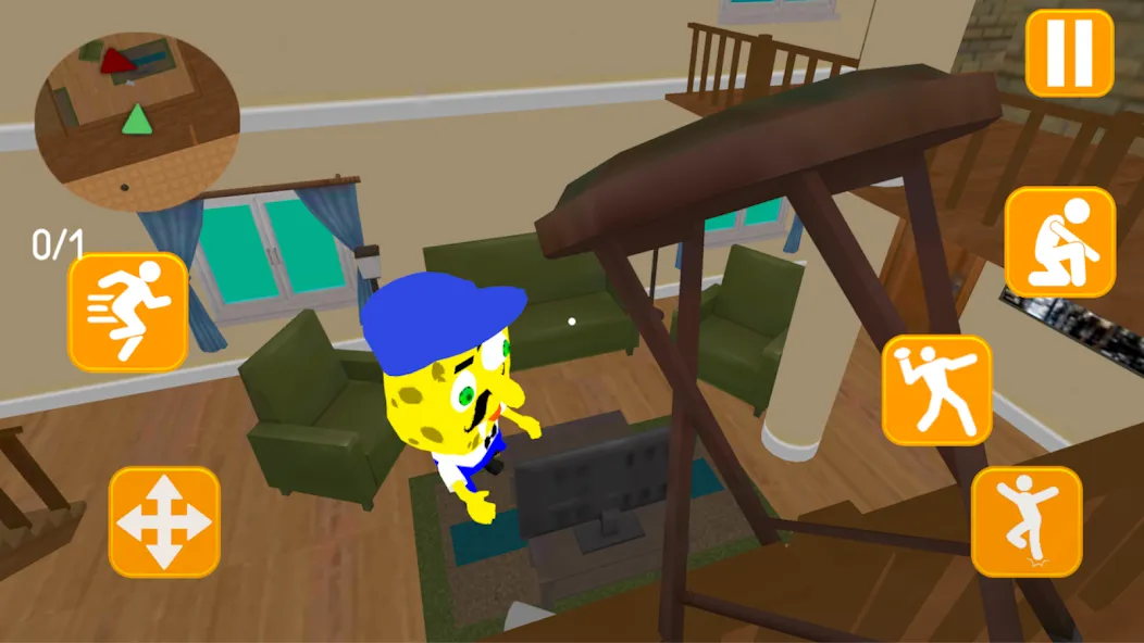 Скачать взломанную Neighbor Sponge. Scary Secret  [МОД Меню] — стабильная версия apk на Андроид screen 4